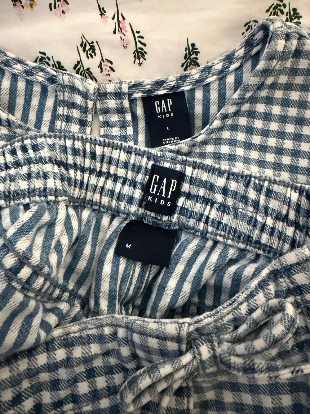 Chambray Checkered Set